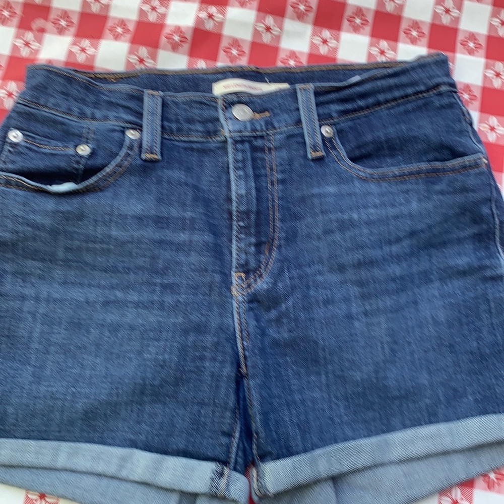 Levi's Dark Blue Jean Shorts